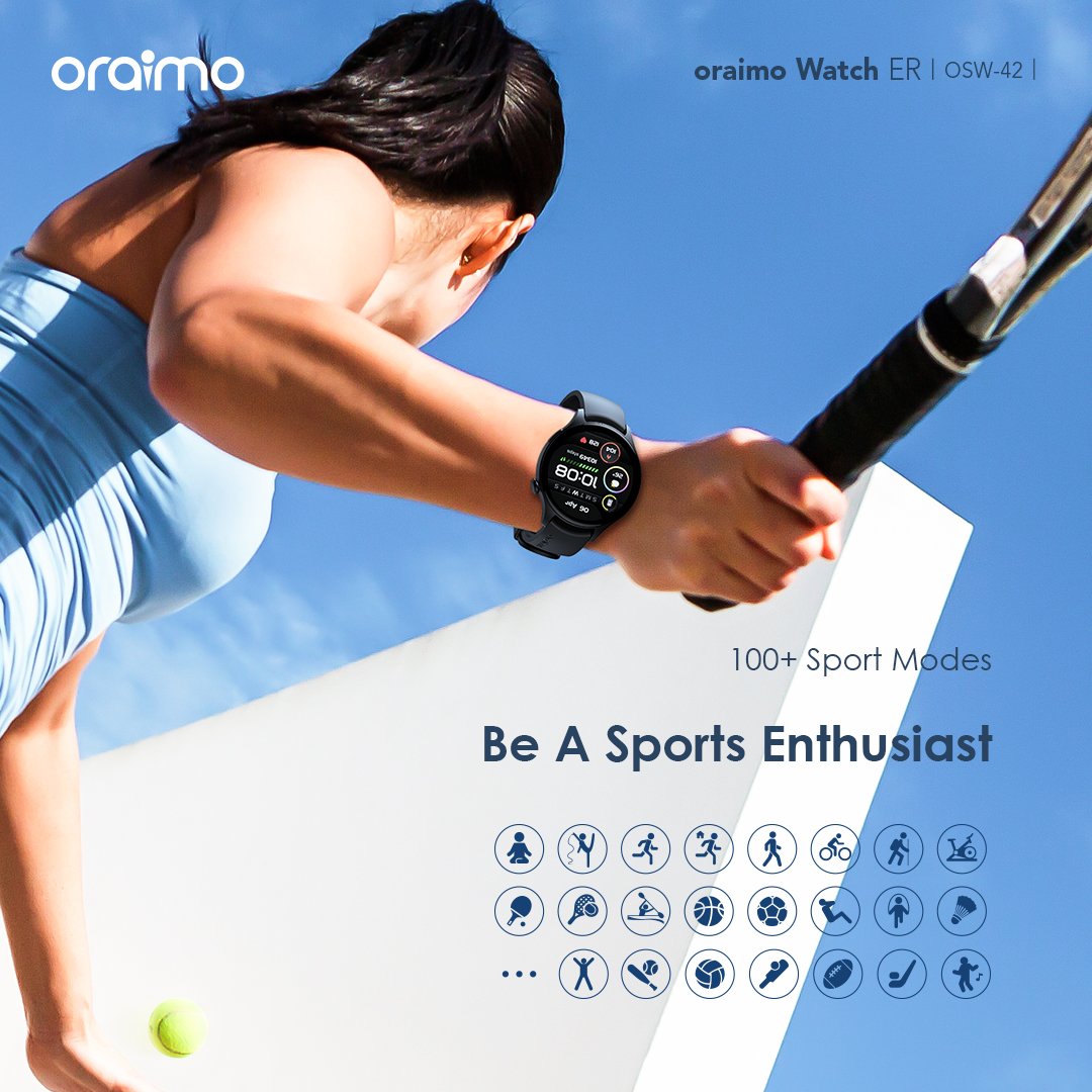 Oraimo OSW-42 Watch ER 1.43” AMOLED Calling Smart Watch (1)
