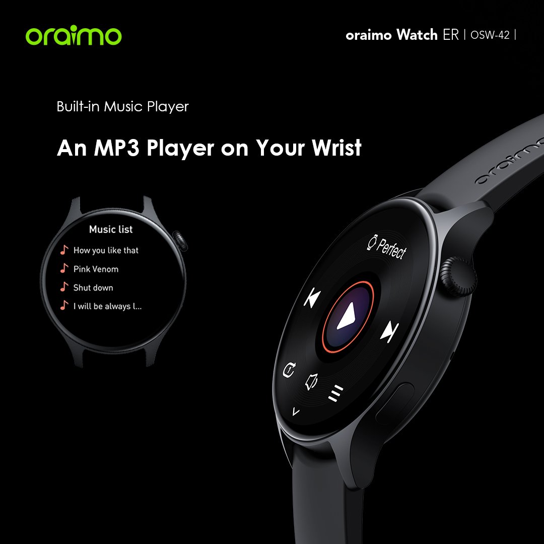 Oraimo OSW-42 Watch ER 1.43” AMOLED Calling Smart Watch (1)