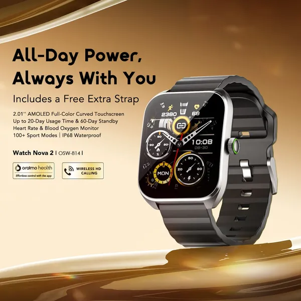 Oraimo Watch Nova 2 AMOLED IP68 Smart Watch