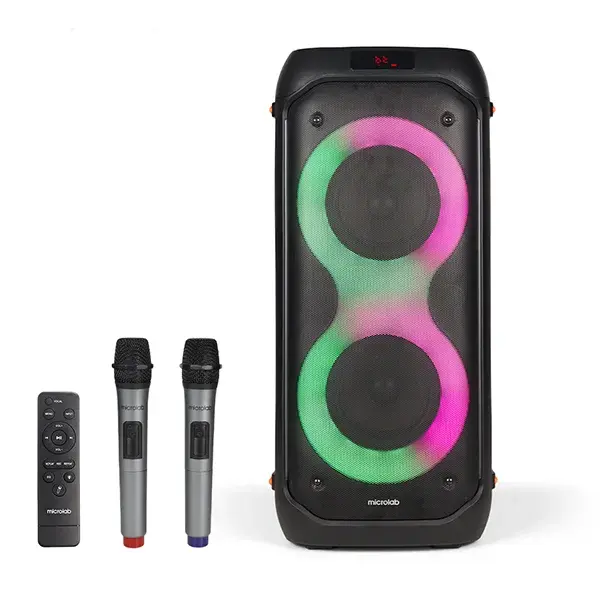 Microlab PT602W 40 watt Bluetooth party speaker with LED lights