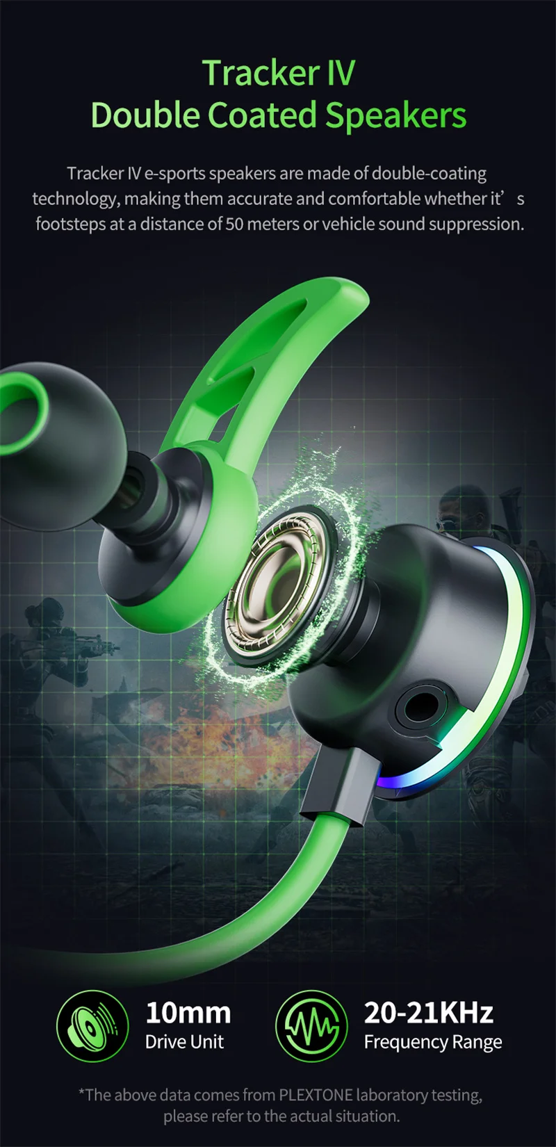 Plextone RX3 PLUS Type-C Wired Gaming Earphone
