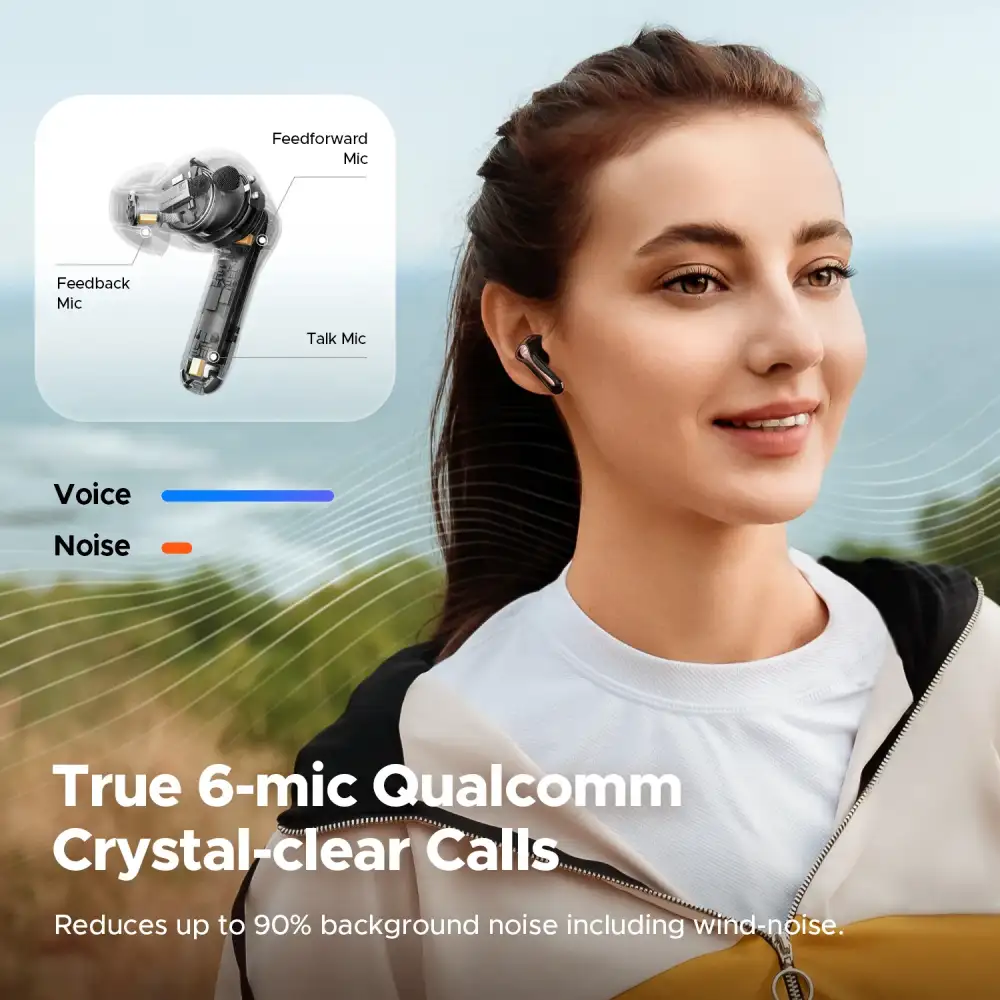 SOUNDPEATS Air5 Pro True Wireless Hi-Res Earbuds with Adaptive ANC
