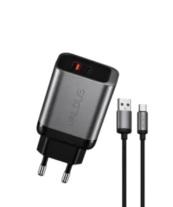 Valdus VL 20U 33W Fast Charger with USB-A to Type-C Cable