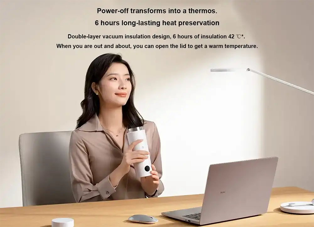 Xiaomi Mijia Portable Electric Cup 2 Vacuum Flask 350ML