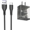 Awei C11T Fast Charging Transparent Adapter with Type-C Cable