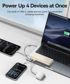 Baseus FC41 100W 20000mAh Power Bank with Built-in USB-C Cables - 2