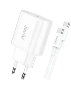 Foneng EU39 PD 20W Quick Charger with Type-C to Type-C Cable