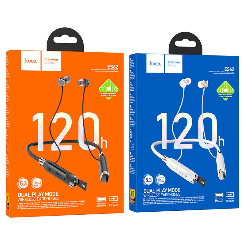 hoco es62 pretty neck hang bt earphones packaging