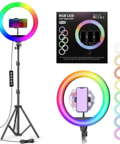 MJ36 RGB 14 Inch Soft Ring Light With Tripod Stand