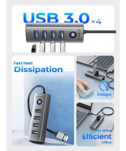 ORICO PDD4U-U3 4 Port USB 3.0 Hub