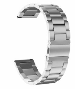 EX 22mm Matte Stainless Steel Watch Strap – fold-over clasp detail