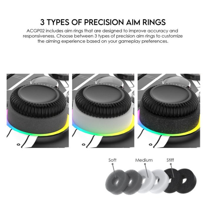 Fantech ACGP02 Gamepad Accessories - D-pad, Thumbstick and Aim Ring Replacement Kit