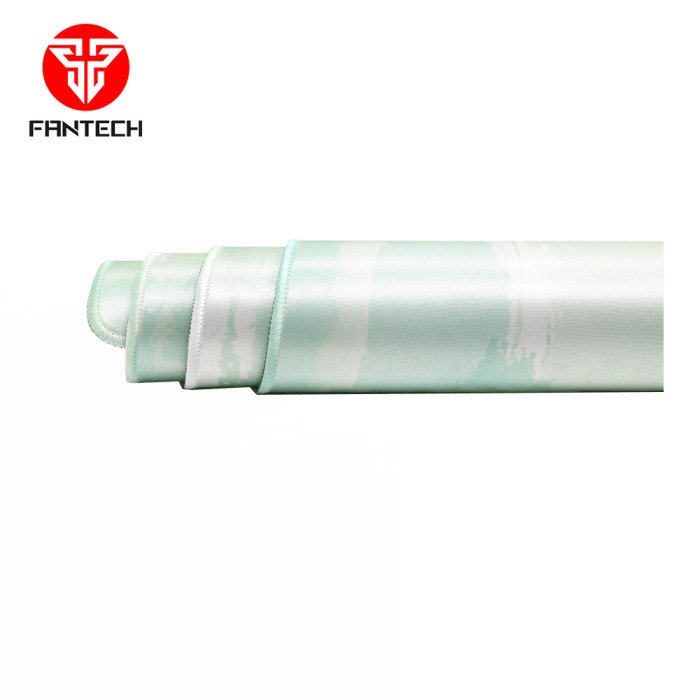 Fantech MP904 Mint Edition Mousepad - rolled up showing flexible cloth surface