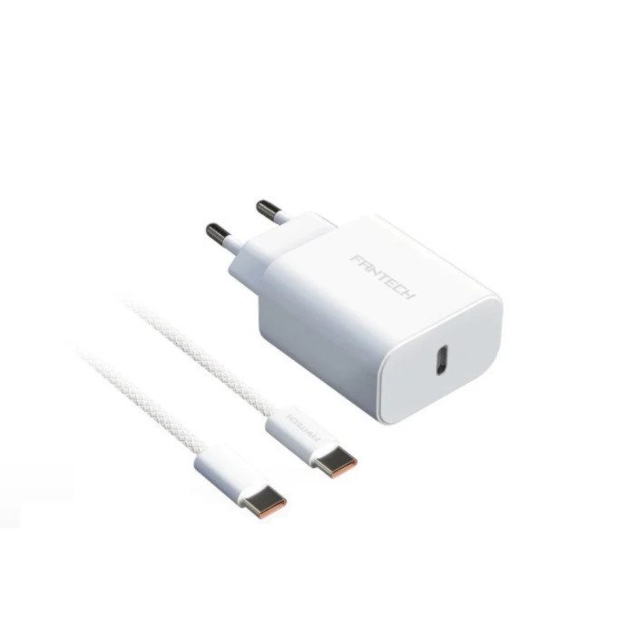 Fantech PowerKIT PK202CC Charger Combo - USB wall charger and Type-C cable, Black