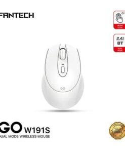 Fantech GO W191s Wireless Mouse - White, top angle view