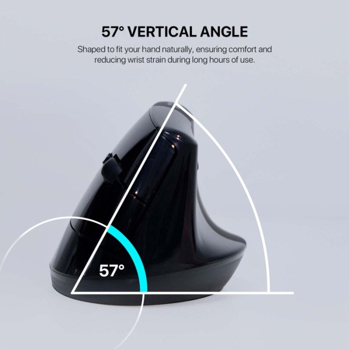 Fantech W195 – 57 degree vertical ergonomic angle