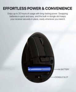 Fantech W195 – AA battery compartment and nano USB receiver