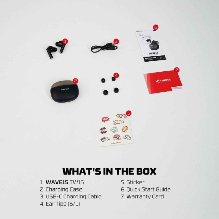Fantech TW15 WAVE True Wireless Earbuds - Image 2