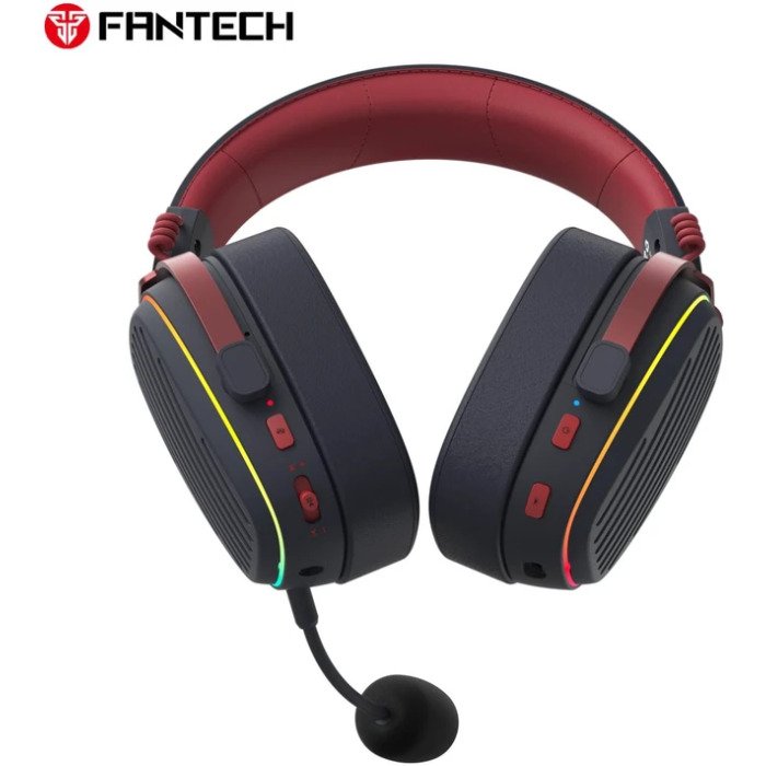 Fantech WHG02P Harmony Pro Blue - side profile with detachable microphone