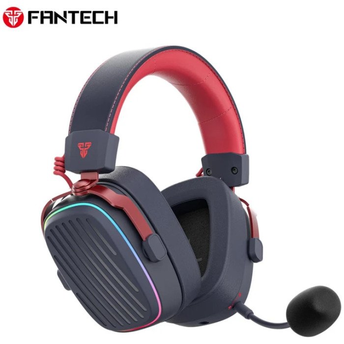 Fantech WHG02P Harmony Pro Blue - ear cup and RGB lighting detail