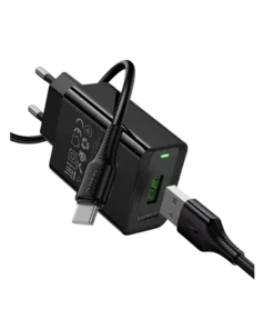 Hoco CS92A QC3.0 18W USB Charger with Type-C Cable - 2