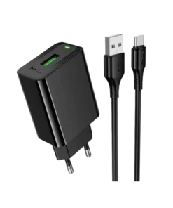 Hoco CS92A QC3.0 18W USB Charger with Type-C Cable
