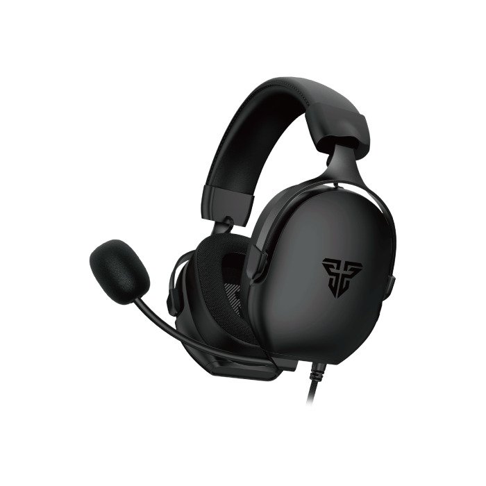 Fantech MH92 Carbon Wired Gaming Headphone – black colorway, front view