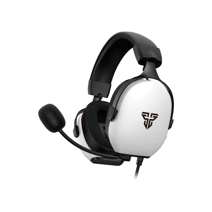 Fantech MH92 Carbon Wired Gaming Headphone – white colorway, front view