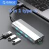 ORICO 5SXRJ Type-C 5-in-1 Multifunctional Hub