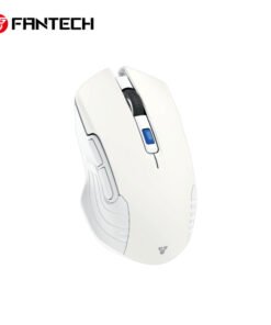 Fantech WG12RS – white wireless silent mouse angled view