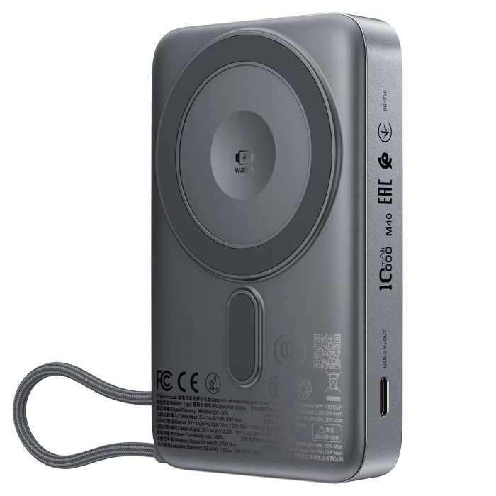 ACEFAST M40 22.5W 10000mAh Magnetic Wireless Power Bank - front view