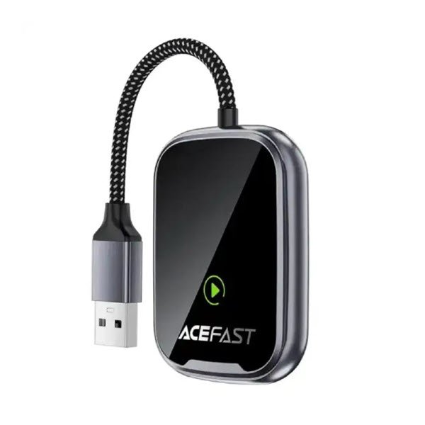 ACEFAST QC1 USB-A Wireless CarPlay and Android Auto Adapter