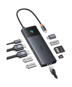 Baseus Metal Gleam Series 10-in-1 HUB (Black) - Image 3