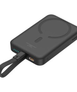 Baseus PPCXM10I – magnetic power bank with retractable Lightning cable extended