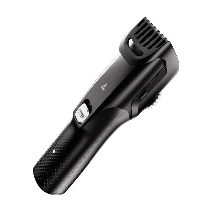 boAt Slazer S100 Beard Trimmer – Phantom Black, front angled view