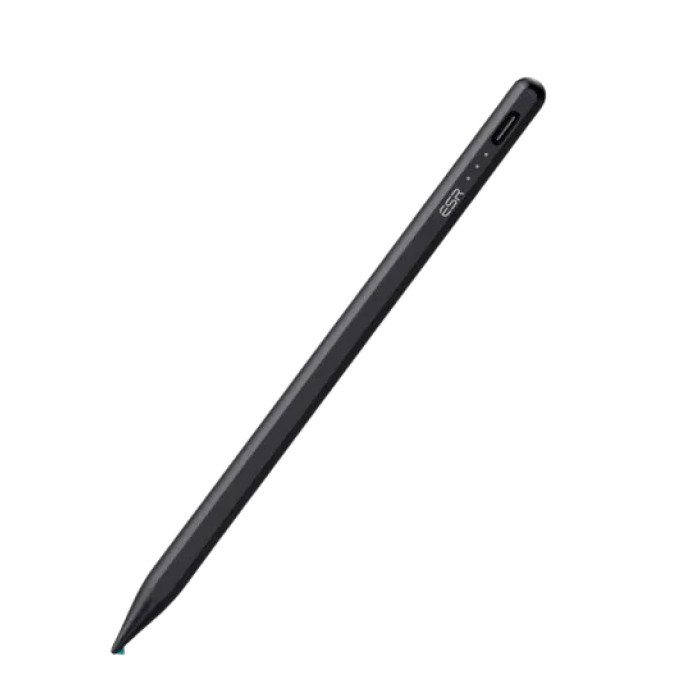 ESR Digital Pencil for iPad – black stylus, front view