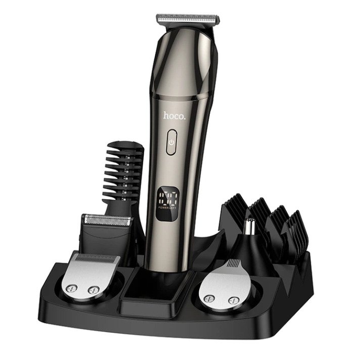 Hoco HP26 – 6-in-1 hair clipper set with accessory stand