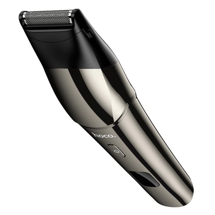Hoco HP26 – metallic dark-grey body and blade close-up