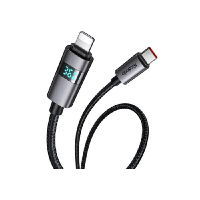 Mcdodo CA-6570 – horizontal LED display power readout on Lightning connector