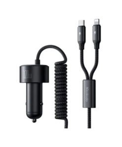 Mcdodo CC-0370 – side view with coiled retractable cable