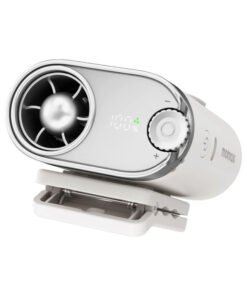 Momax 1 Go Clip – angled front view with clip